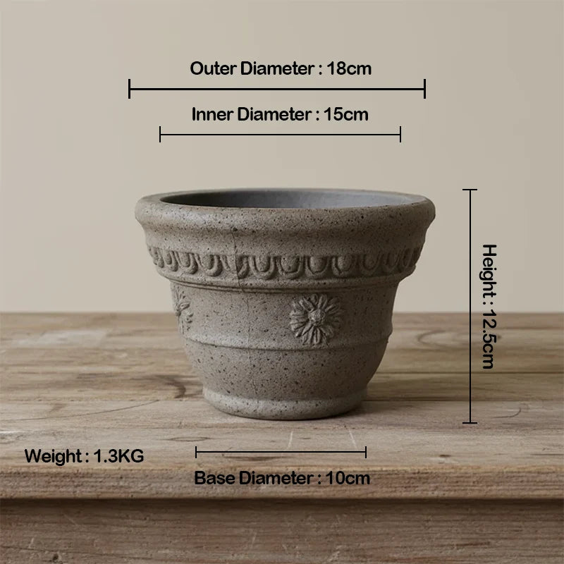 EOFY-Marguerite Pot Grey-Buy 2 Get 1 Free