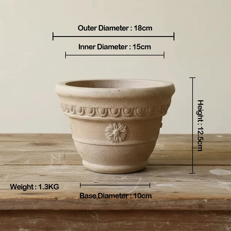 Marguerite Pot White