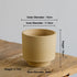 Nipots Handcrafted Terracotta Clay Pot - Bowl White, Breathable, Absorbent Eco-friendly Planter