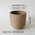 Nipots Handcrafted Terracotta Clay Pot - Bowl Kiln Effect, Breathable, Absorbent Eco-friendly Planter