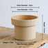 Nipots Handcrafted Terracotta Clay Pot - Cone White, Breathable, Absorbent Eco-friendly Planter