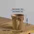 Nipots Handcrafted Terracotta Clay Pot - Crown 10cm Coffee&Milk , Breathable, Absorbent Eco-friendly Planter