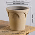 Nipots Handcrafted Terracotta Clay Pot - Crown 23cm White, Breathable, Absorbent Eco-friendly Planter
