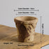 Nipots Handcrafted Terracotta Clay Pot - Crown 16cm Coffee&Milk, Breathable, Absorbent Eco-friendly Planter