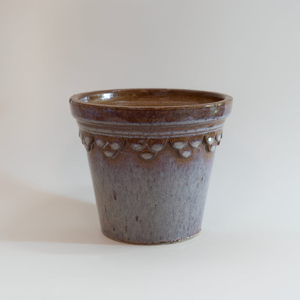 Glazed Castle Pot Ø16cm