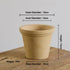 Nipots Handcrafted Terracotta Clay Pot - Gardener White, Breathable, Absorbent Eco-friendly Planter