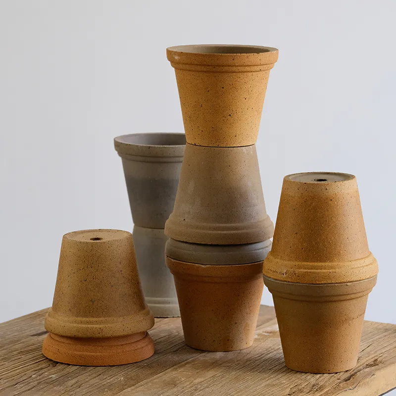Nipots Handcrafted Terracotta Clay Pot - Gardener, Breathable, Absorbent Eco-friendly Planter