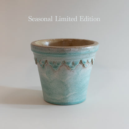 Glazed Castle Pot Ø16cm
