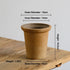 Nipots Handcrafted Terracotta Clay Pot - Oatmeal 16cm Kiln Effect, Breathable, Absorbent Eco-friendly Planter