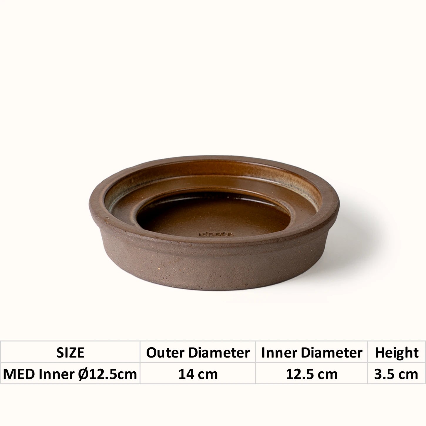 Raised Saucer Chocolate · Interior Glazed