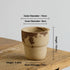 Nipots Handcrafted Terracotta Clay Pot - Travel Cup Coffee&Milk, Breathable, Absorbent Eco-friendly Planter