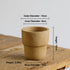 Nipots Handcrafted Terracotta Clay Pot - Travel Cup Kiln Effect, Breathable, Absorbent Eco-friendly Planter