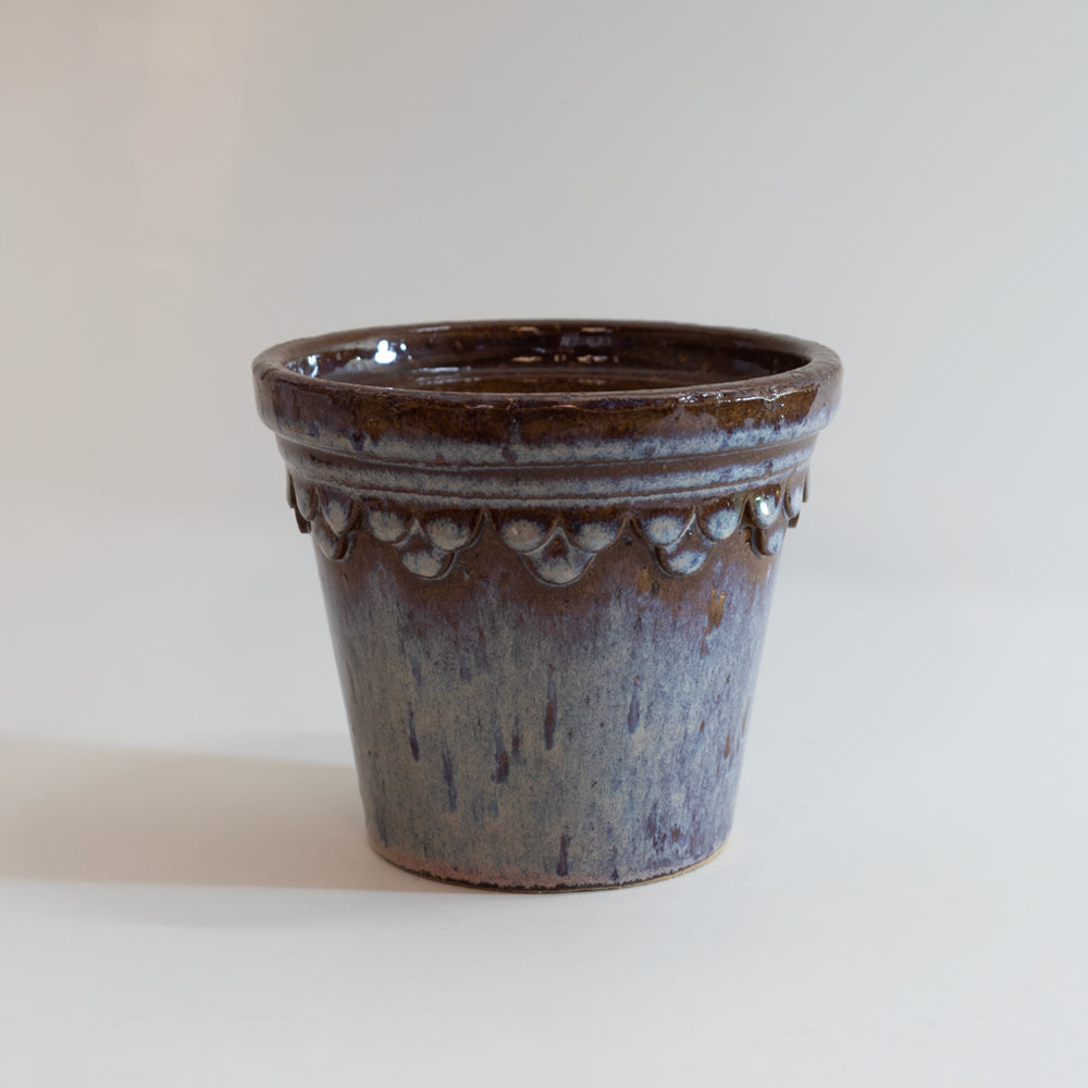 Glazed Castle Pot Ø16cm