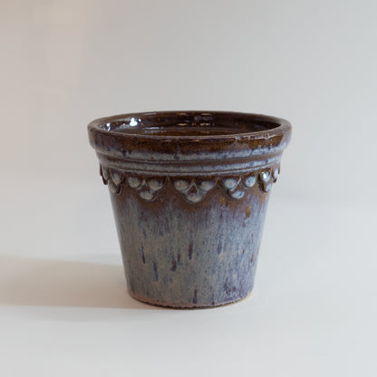 Glazed Castle Pot Ø16cm