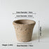 Nipots Handcrafted Terracotta Clay Pot - Castle 10cm Kiln Effect, Breathable, Absorbent Eco-friendly Planter
