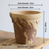 Nipots Handcrafted Terracotta Clay Pot - Castle 20cm Coffee&Milk, Breathable, Absorbent Eco-friendly Planter