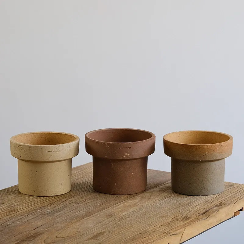 Nipots Handcrafted Terracotta Clay Pot - Cone, Breathable, Absorbent Eco-friendly Planter