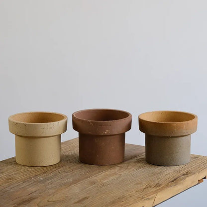Nipots Handcrafted Terracotta Clay Pot - Cone, Breathable, Absorbent Eco-friendly Planter