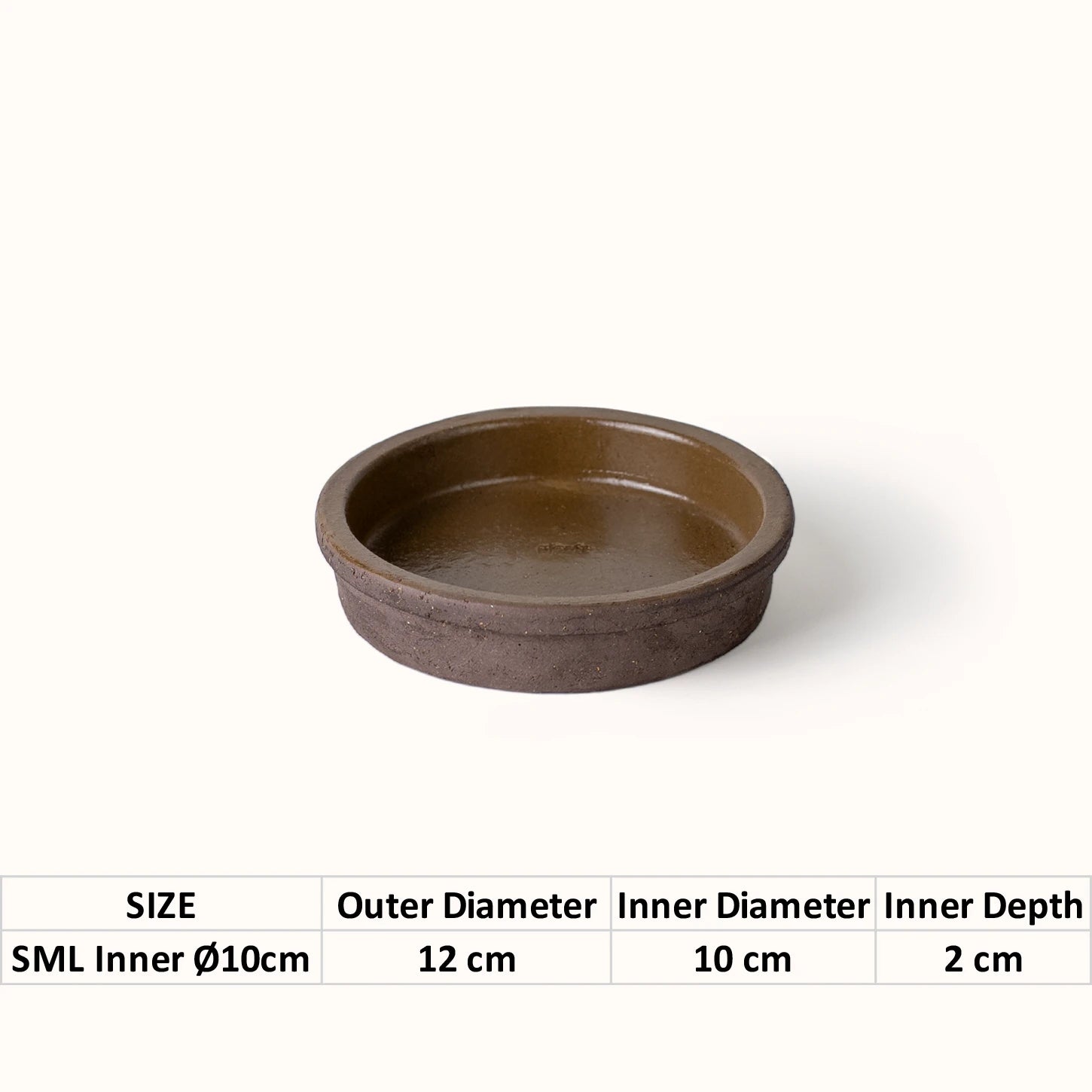 Standard Saucer Chocolate · Interior Glazed