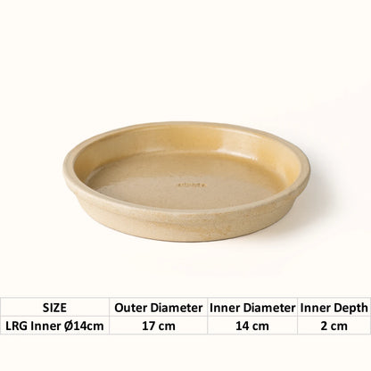 Standard Saucer White · Interior Glazed