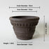 Nipots Handcrafted Terracotta Clay Pot - Marguerite Chocolate, Breathable, Absorbent Eco-friendly Planter