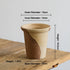 Nipots Handcrafted Terracotta Clay Pot - Oatmeal 16cm Coffee&Milk, Breathable, Absorbent Eco-friendly Planter